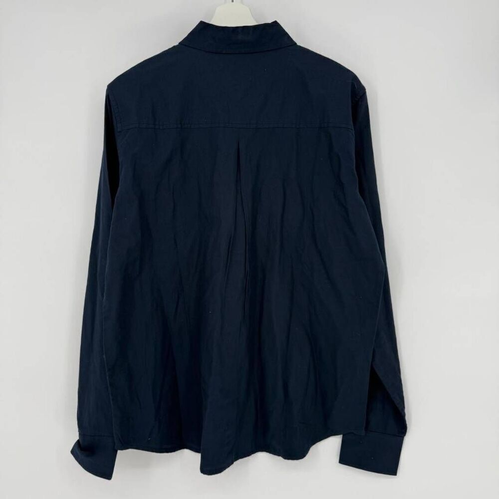 Pact Women's Blue Organic Cotton Shirt Size M - Picture 2 of 6